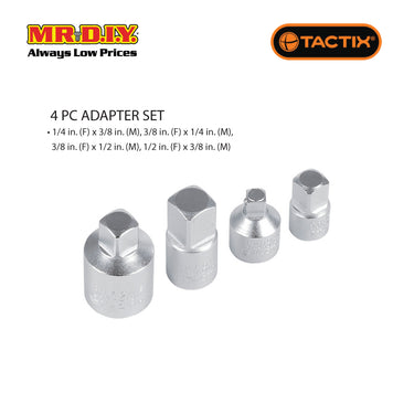 TACTIX Socket Adapter Set (4 pieces)