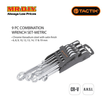 TACTIX Combination Wrench Set (9 pieces)