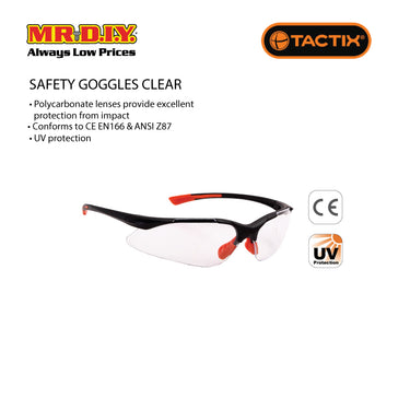 TACTIX Safety Goggle Clear