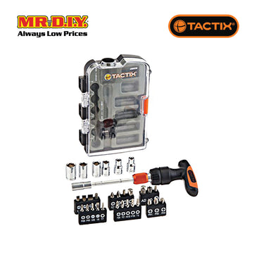 TACTIX Mini Ratchet T-Driver Set (32 pieces)