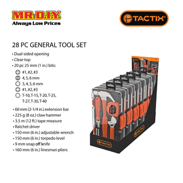 TACTIX General Tool Set (28 pieces)