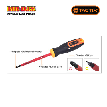 TACTIX Insulated Screwdriver Set (12 pieces)