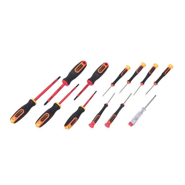TACTIX Insulated Screwdriver Set (12 pieces)