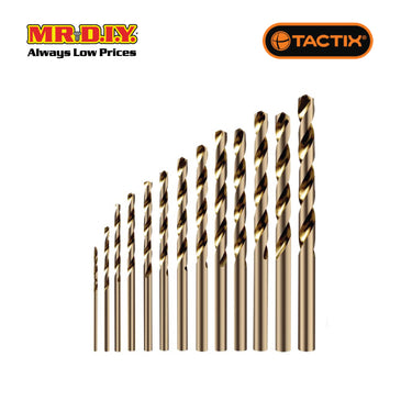 TACTIX Cobalt Drill In Metal Case (13 pieces)