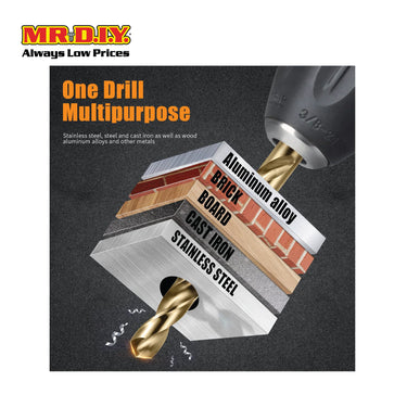 TACTIX Cobalt Drill In Metal Case (29 pieces)