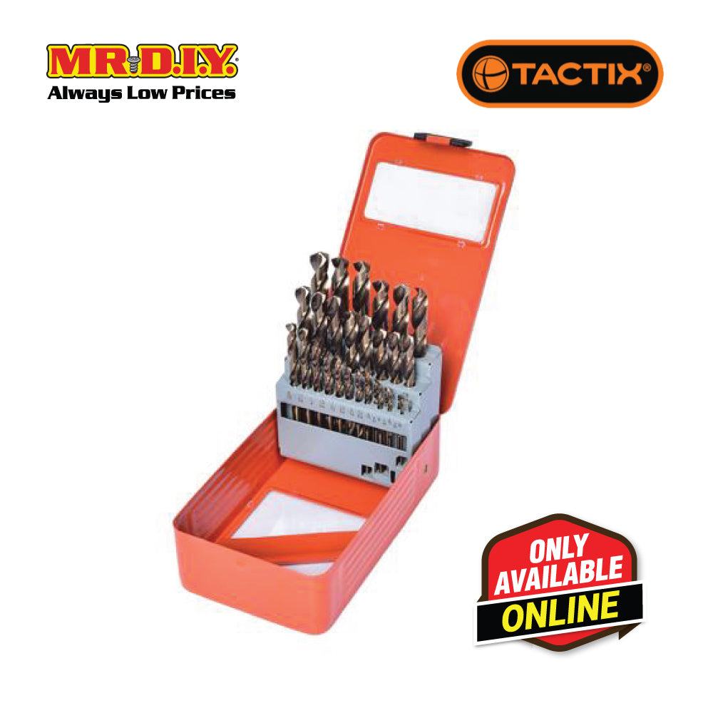 TACTIX Cobalt Drill In Metal Case (29 pieces) – MR. D.I.Y. ECOMMERCE (M ...