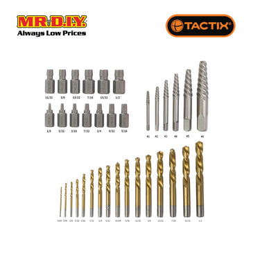 TACTIX Drill & Bit Set (55 pieces)