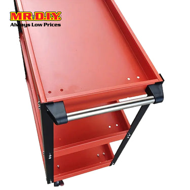 (MR.DIY) 3-Tier Multifunction Heavy-Duty Workshop Trolley Rack With Plastic Wheels