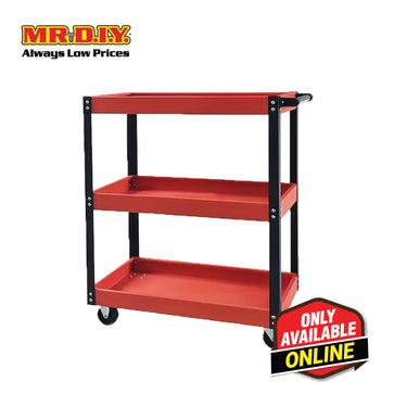 (MR.DIY) 3-Tier Multifunction Heavy-Duty Workshop Trolley Rack With Plastic Wheels