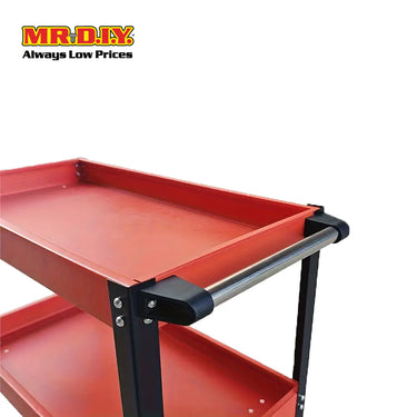 (MR.DIY) 3-Tier Multifunction Heavy-Duty Workshop Trolley Rack With Plastic Wheels