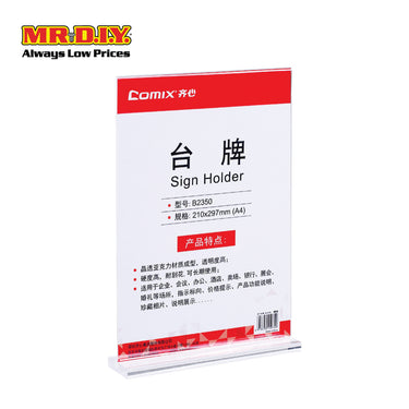 COMIX A4 Sign Holder Stand