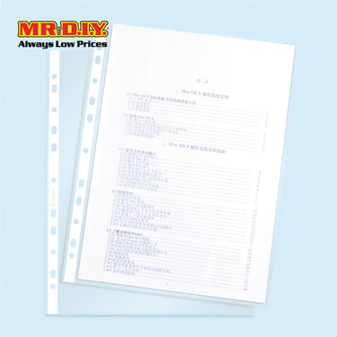 COMIX A4 Clear Sheet With 11 Holes (100 pieces)