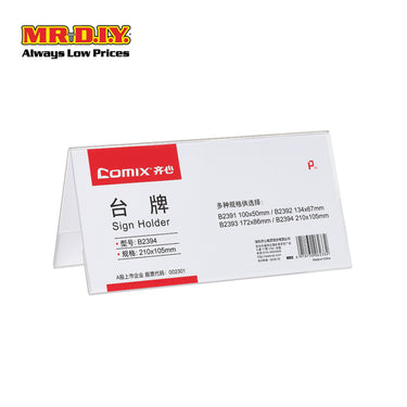 COMIX Sign Holder (21x10.5cm)