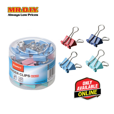 COMIX Color Binder Clips (40 pieces)(19mm)
