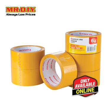 COMIX BOPP Tape (6 pieces)(4.8cm x 54m)