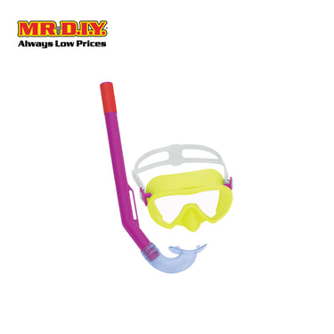 BESTWAY Crusader Essential Adjustable Impact Resistant UV Protective Child Snorkel Mask