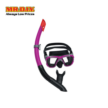 BESTWAY Inspira Adult Snorkel Ultra-Clear Scratch Resistant Adjustable Swimming Mask