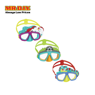 BESTWAY Aquapals UV Protective Scratch Resistant Large Frame Adjustable Child Swimming Mask