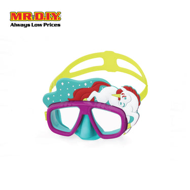 BESTWAY Aquapals UV Protective Scratch Resistant Large Frame Adjustable Child Swimming Mask