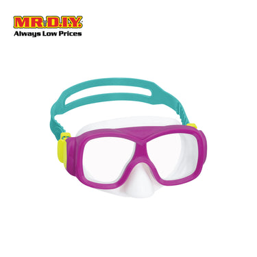 BESTWAY Explora Essential Adjustable Large Frame UV Protective Impact Resistant Youth Swimming Mask