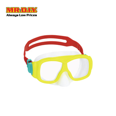 BESTWAY Explora Essential Adjustable Large Frame UV Protective Impact Resistant Youth Swimming Mask