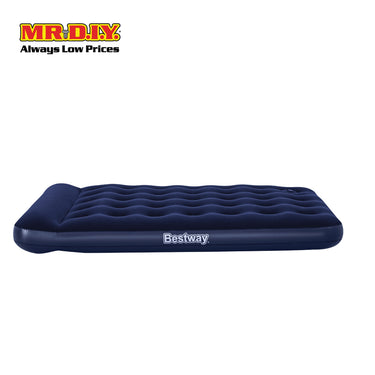 (MR.DIY) BESTWAY Camping Inflatable Air Bed Mattress with Built-in Foot Pump (1.91m x 1.37m x 28cm)