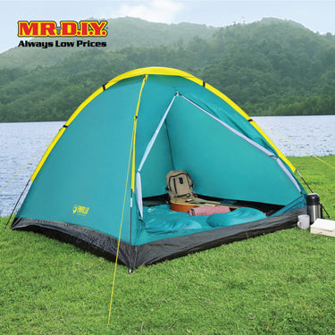 PAVILLO Cool Dome 2 Person Outdoor Camping Hiking Weather Resistant Tent (1.45m x 2.05m x 1.00m)