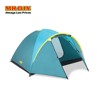 PAVILLO Active Ridge 4 Person Outdoor Camping Hiking Water Resistant Tent (2.10m x 2.40m x 1.30m)