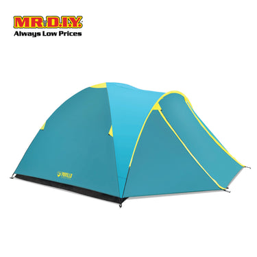 PAVILLO Active Ridge 4 Person Outdoor Camping Hiking Water Resistant Tent (2.10m x 2.40m x 1.30m)