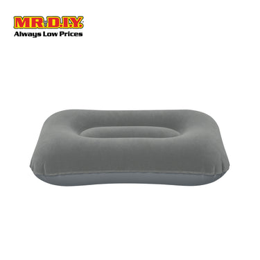 (MR.DIY) BESTWAY Flocked Travel Inflatable Air Sleeping Pillow (42cm x 26cm x 10cm)