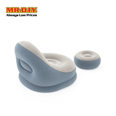 (MR.DIY) BESTWAY Comfort Inflatable Cruiser Lounger Chair with Foot Rest (1.12m x 1.00m x 0.86m)