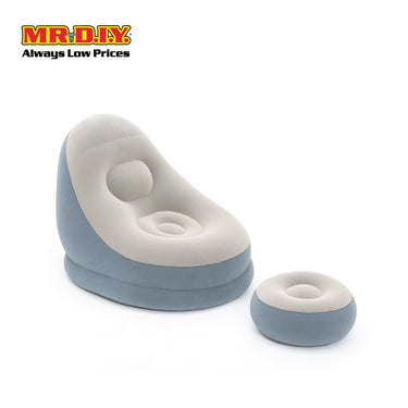 (MR.DIY) BESTWAY Comfort Inflatable Cruiser Lounger Chair with Foot Rest (1.12m x 1.00m x 0.86m)