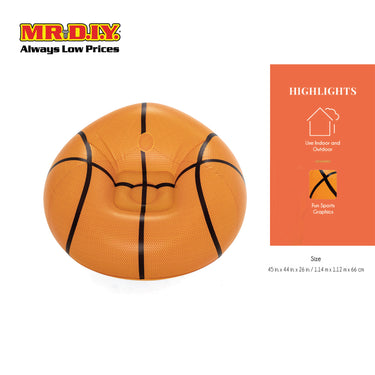 (MR.DIY) BESTWAY Beanless Inflatable Indoor Outdoor Basketball Air Chair (1.14m x 1.12m x 0.66m)