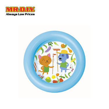 BESTWAY Round Inflatable 2-Ring Kiddie Pool (61cm x 61cm x 15cm)