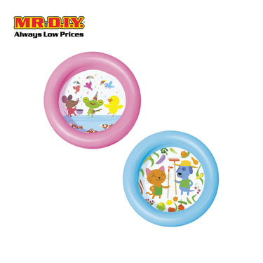 BESTWAY Round Inflatable 2-Ring Kiddie Pool (61cm x 61cm x 15cm)