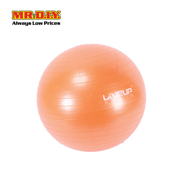 LIVEUP Sports Yoga Exercise Gym Anti-Burst Ball - Orange (65cm) LS3222