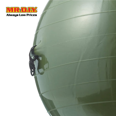 LIVEUP Sports Exercise Gym Ball With Expander - Grey (65cm) LS3227