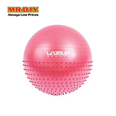 LIVEUP Sports Inflatable Gym Exercise Half Massage Ball (65cm) LS3569