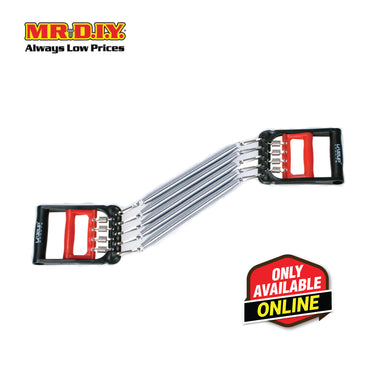 LIVEUP Sports Chest Expander Steel with Hand Grip and 5 Spring LS3641