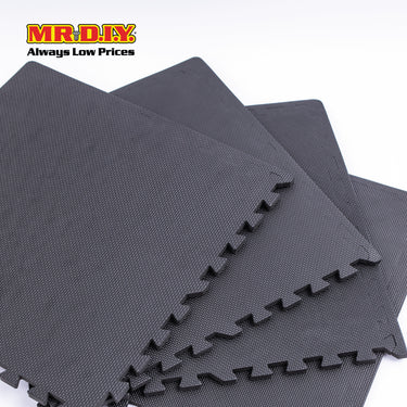 LIVEUP Sports Black Foam Interlock Mat (4 PCS) (60cm) LS3259
