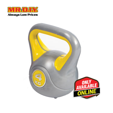 LIVEUP Sports Cement Kettlebell (4KG) - Yellow LS2047