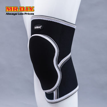 LIVEUP Sports Knee Support With Foam Pad L/XL - Black LS5751