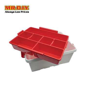 TACTIX Large Clear Household Medicine Container Storage Box 320268 (15L) (40.4 x 30.4 x 18.7cm)