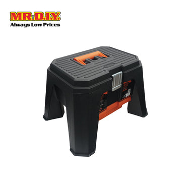 TACTIX Heavy-Duty Step Stool Storage Tool Organizer 320352 (50.8 x 40.6 x 31.8cm)