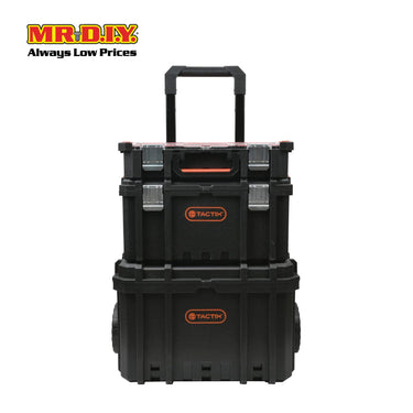 TACTIX 3 in 1 Modular Storage Organizer System Set With Wheels 320382 (63.2 x 36.7 x 98cm)