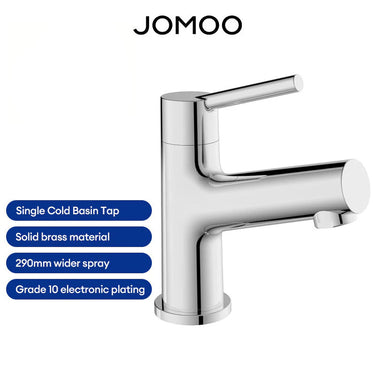 JOMOO Single Cold Basin Water Tap Soild Brass 22-40MM Chrome Plated Smooth Switch Water Tap