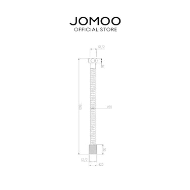 JOMOO 1.5M Shower Hose H2101-150703C-I011