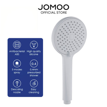 JOMOO 3-Spray Shower Head Set S182013 107MM ABS High Pressure Antibacterial Rain Shower Head