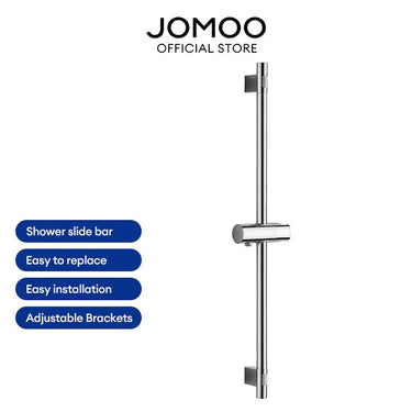 JOMOO Shower Slide Bar Wall Mounted Rotatable Shower Bar Adjustable Sliding Rail Set Lifting Rod  Shower Sliding Rod 600mm Shower Rail T1411