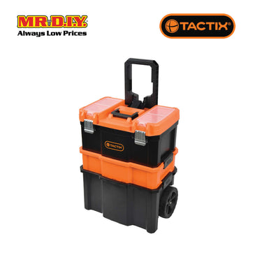 TACTIX Modular 3-in-1 Rolling Toolbox (L50cm x W32cm x H66cm)